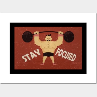 Fitnes-Sportfreunde-Stay focused Posters and Art